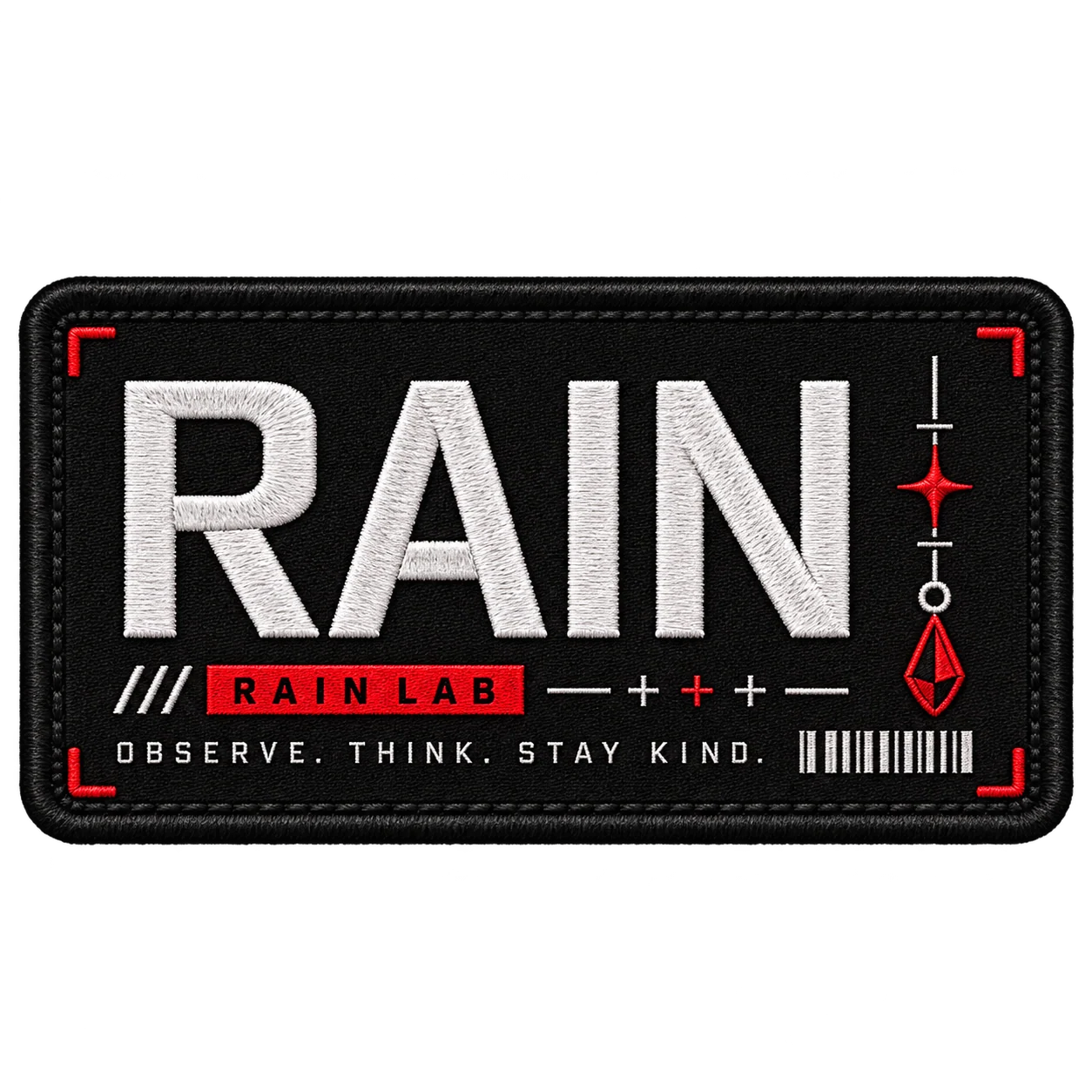 RAIN 刺繍パッチ